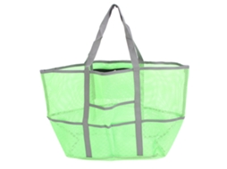 Mali bolsa de Praia de Malha com 8 Bolsos Impermeável Grande Capacidade para Viagem Verde