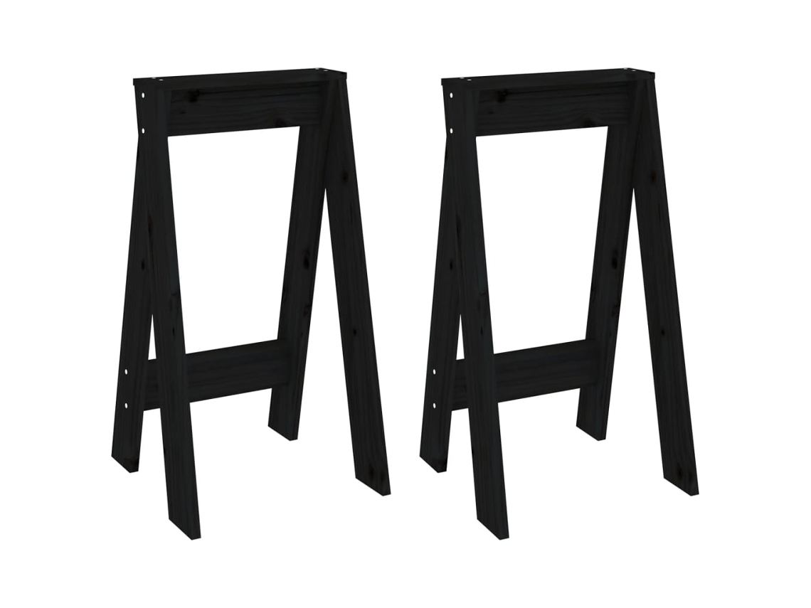Stool, Stools Vidaxl Preto Madeira De Pinho (40 X 40 X 75 Cm)
