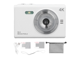 Digital Camera 50mp Support 128gb Memory Card Multiple Zoom Mirrorless Camera 2.88in Tft Screen Anti Shake Compact Camera For Wedding Party White