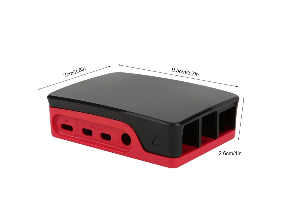 Laxiscreed Caixa Em Abs Para Raspberry Pi 4b Com Slot De Cartão Resistente E Duradoura