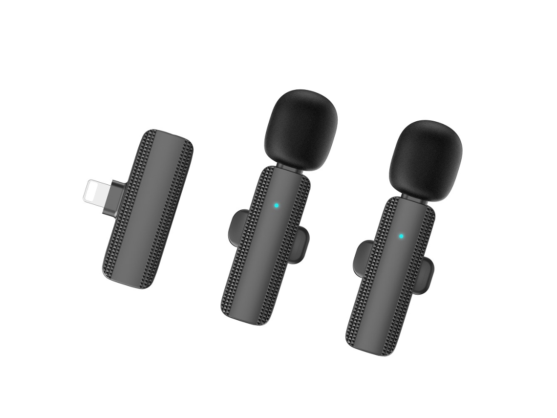 Microfone De Lapela Sem Fio E Receptor Para Iphone 21 Aquaforge