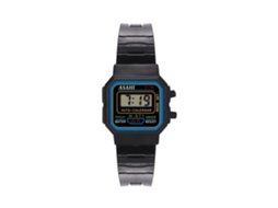 Relógio eletrônico feminino, pulseira esportiva digital quadrada