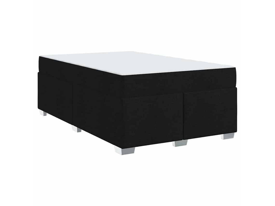 Conjunto 1 Estrutura Da Cama Vidaxl Preto Tecido (120 X 190 Cm)