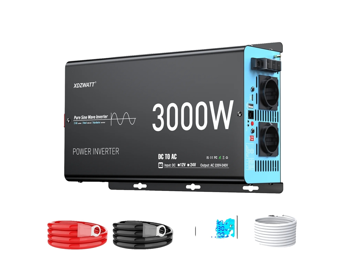 Inversor, Potência Nominal De 3000w, Display Lcd, 24v 3000w (6000w Pico)