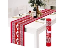 Runner de mesa de Natal, 28x270cm, com design de rena NOVA LINE