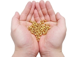 Sinozinho Dourado 6mm para Bijuterias 100pcs Nova LINE