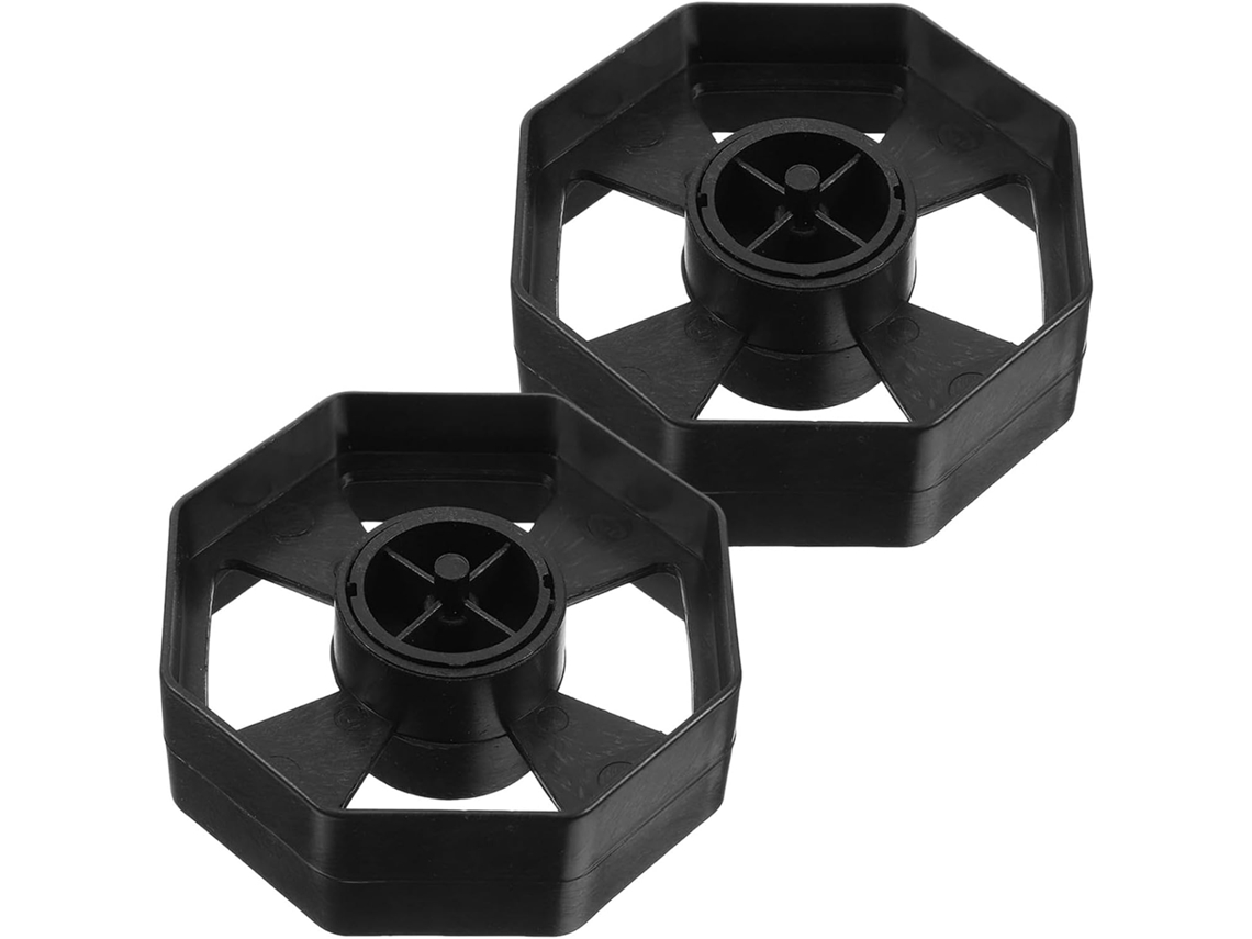 Conjunto de 2 dispensadores adesivos Fita transparentes de plástico para mesa e fábrica, suporte padrão para rolos longos E