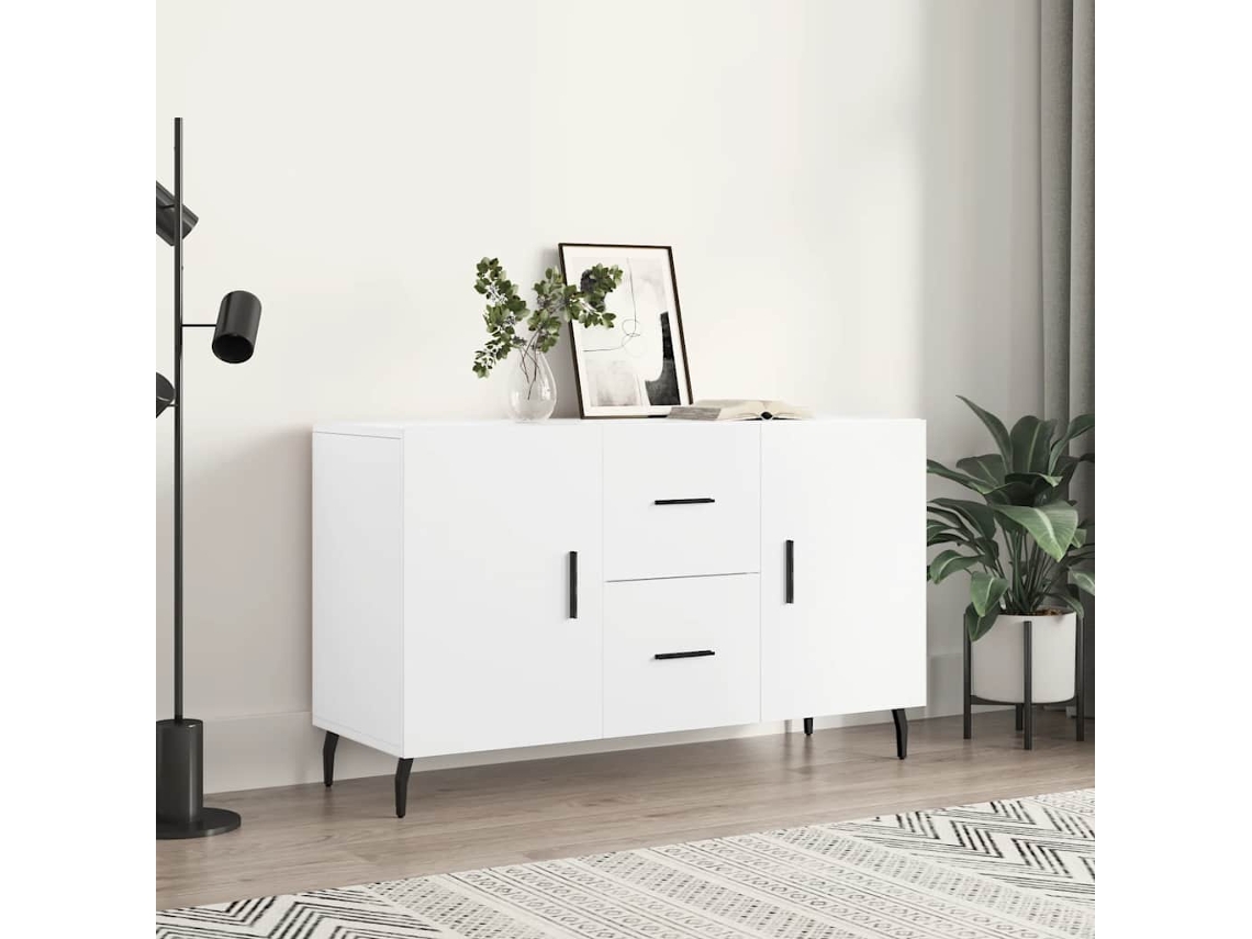 Vidaxl Aparador 100x36x60 Cm Derivados De Madeira Branco