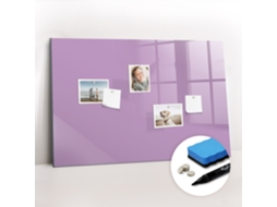 Quadro Magnético Decorativo Cor Lilás Para O Escritório Espelharte (90x60 Cm)