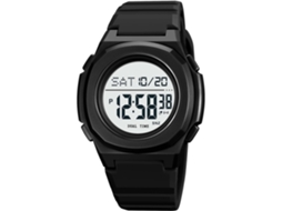 À Prova DÁgua 50Atm Cronógrafo Leve À Prova DÁgua Silicone Relógio de Pulso com Pulseira-Preto Branco
