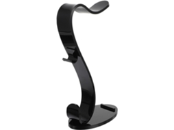 Suporte para Fone de Ouvido em Acrílico Preto em Formato de S, Suporte de Mesa Multifuncional e Estável SFUSHOS