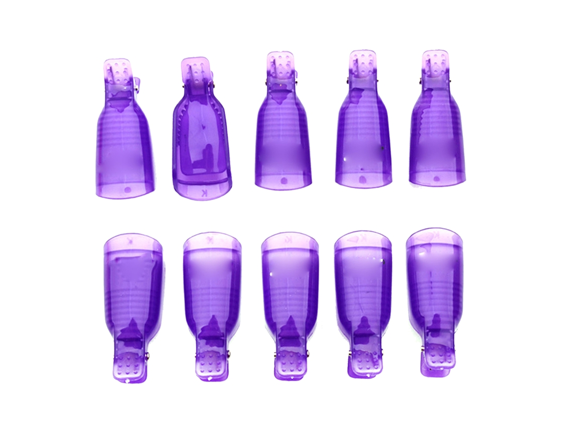 10pcs/set Clips Para Remoção De Esmalte De Unha Gel Uv Soak Off Cap Ferramentas De Manicure