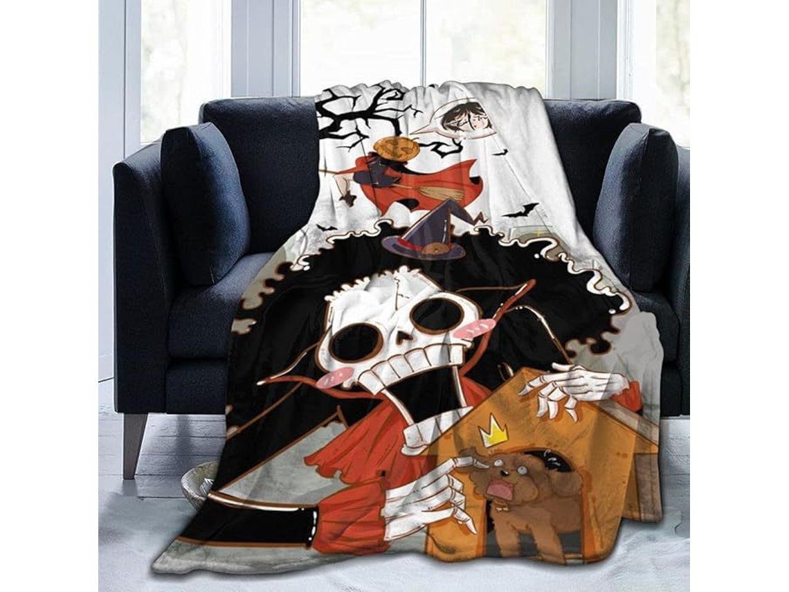 Manta Halloween 100x130cm Cama Festa Kit 5un