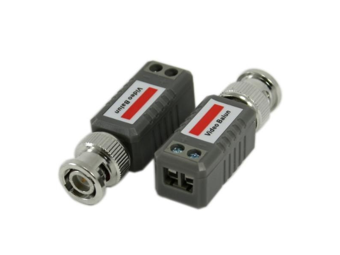 Video Balun Passivo Extensor Bnc Via Cabo Utp