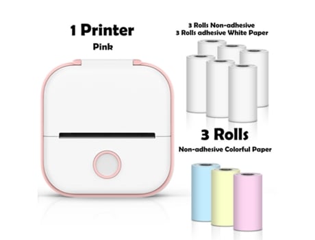 Portable Mini Thermal Printer Wirelessly Bt 203Dpi Photo Label Memo Wrong Question Printing With Usb Cable Imprimante Portable HHZ
