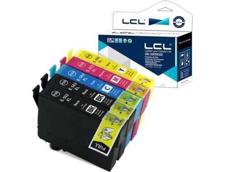 Cartucho De Tinta Lcl Compatível 502 Xl Para Epson Xp 5100 Xp 5105 Wf 2860 Wf 2865 Preto/ciano/magmante/amarelo
