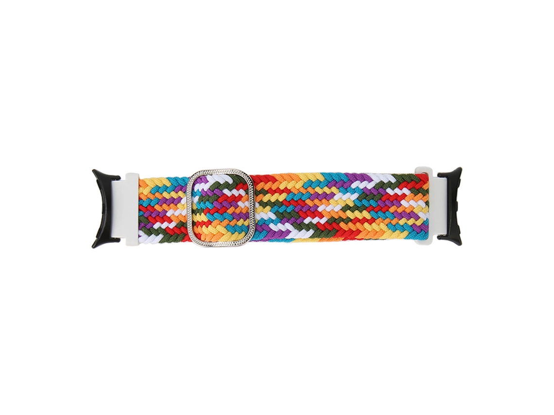 Cinturão De Relógio Trançado (multicolorido Ajustável)