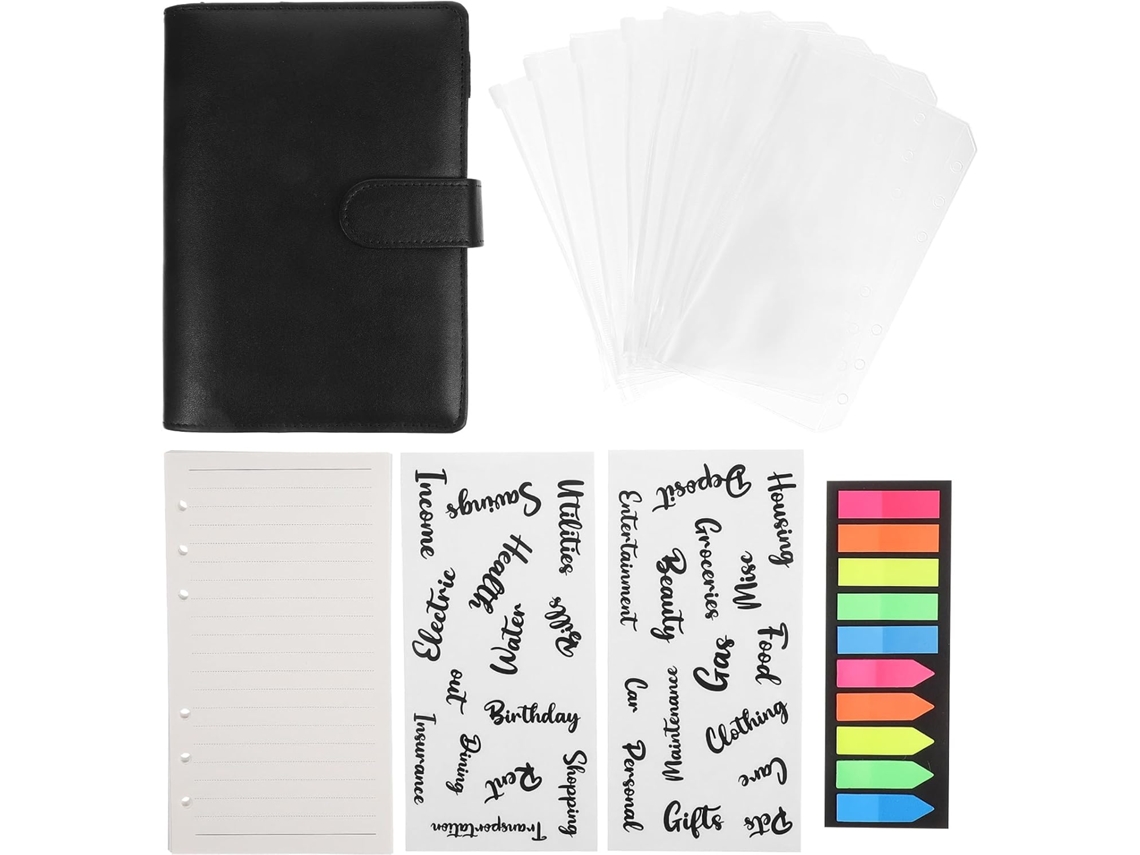 Pasta De Orçamento, Caderno Organizador De Orçamento, Envelopes Para Folhas Removíveis, Planejador Diário