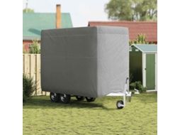 Vidaxl Capa Atrelado Cavalo 396x178x250 Cm Tecido Não Tecido Cinzento
