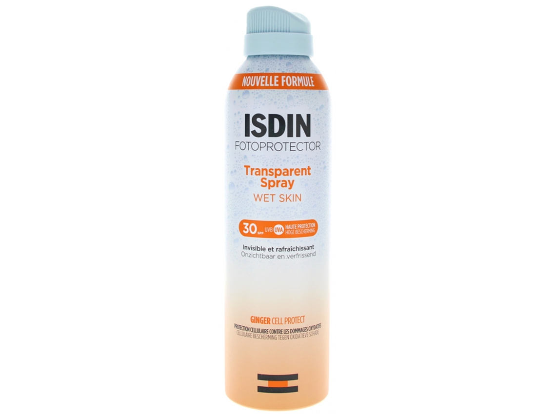 Spray Fotoprotetor Transparente para Pele Molhada Spf30 250 Ml ISDIN