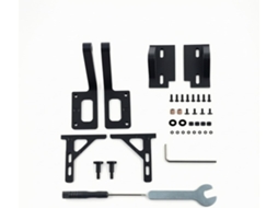 Kit De Dobradiças Para Gabinete Com Ferramentas, Kit De Placa Dobradiça Usinada Em Cnc, Ferragens Pretas Foscas Para