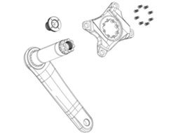 Aranha Rotor SRAM Fazua Sin Fijacion