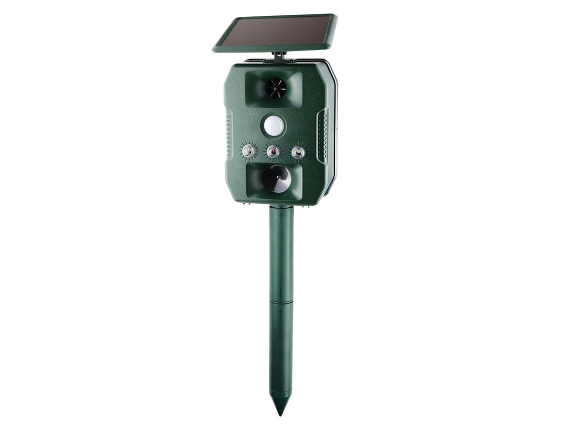 Repelente solar BRILVIBERA com ultrassom, sensor de movimento e som
