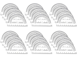 Conjunto Amosfun com 30 decalques plásticos transparentes, 180 cores, práticos para estudantes e designers.