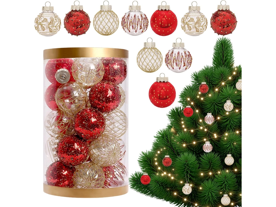 Conjunto De 25 Enfeites De Natal Inquebráveis.