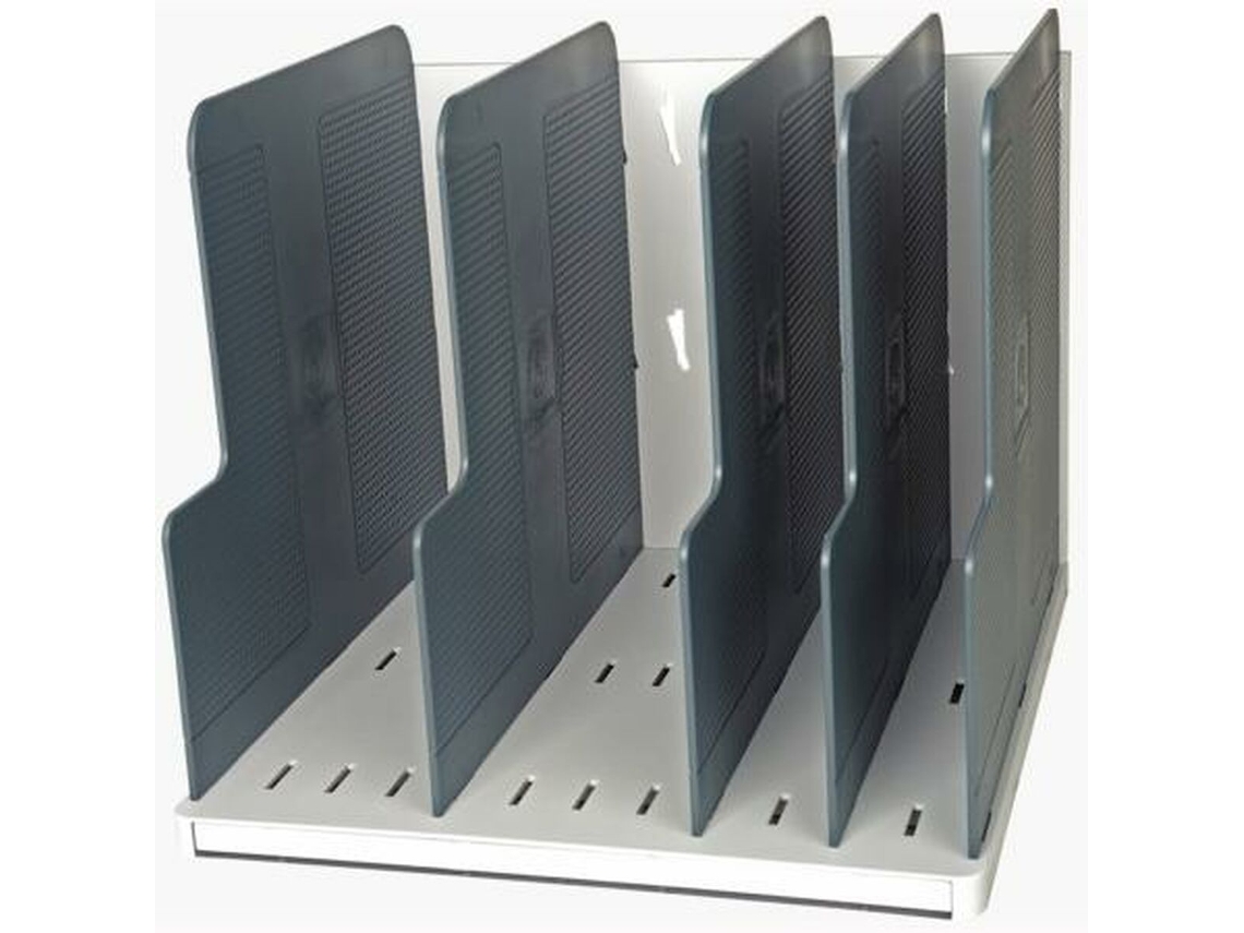 Classificador de Documentos Exacompta Modulotop Vertical 5 Compartimentos Cinzento Poliestireno 30 X 28,8 X 25,5 Cm