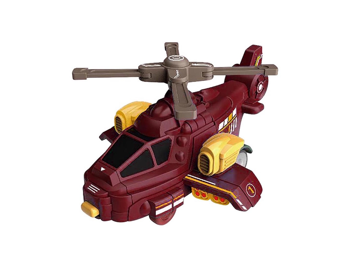 Mali brinquedo Helicóptero Transformável Automático Colisão Presente Natal Crianças 3+ Anos