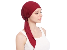 Gorro Turbante De Algodón Elástico Color Sólido Para Mujer Hijab Bufanda
