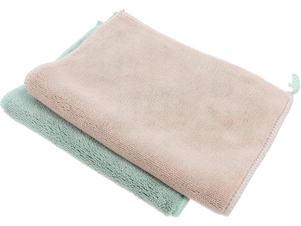 Conjunto De 2 Panos Limpeza Microfibra Espessa, Macios E