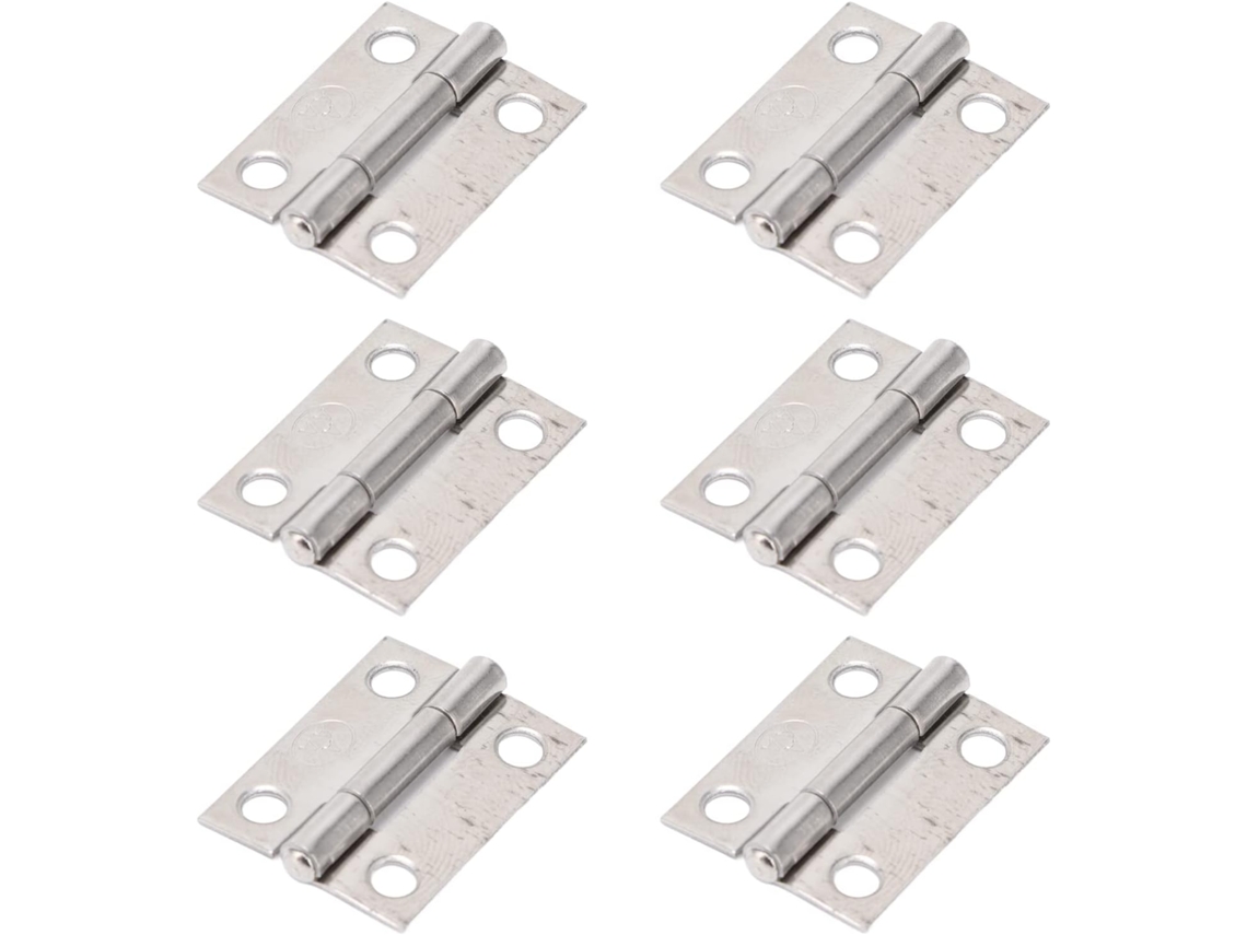 Conjunto De 10 Dobradiças 1 Polegada Em Aço Inoxidável 304 Com 4