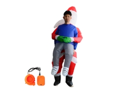 Fantasia de Natal Inflável Santa Claus com Enchimento Automático LAXISCREED