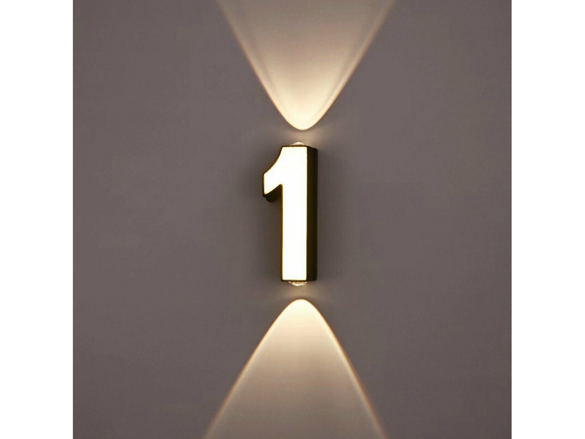 Luminária De Parede 4 Led Ac85~265v 7w Número De Dígitos Ip65 À Prova De Água Luminária De Parede Exterior Estilo Moderno Lâmpada Led