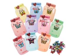Laxiscreed Conjunto De Cartões De Valentim Com Borboletas Para Crianças – 30 Felicitações De Amor