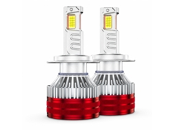 Lâmpadas Led Para Faróis De Carro H19 220 W, 3 Tubos De Cobre, Acabamento Preto Eletrodepositado, Redsea