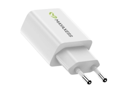 Carregador Usb c 20w para Galaxy S25 / Ultra / Plus Branco MAYAXESS