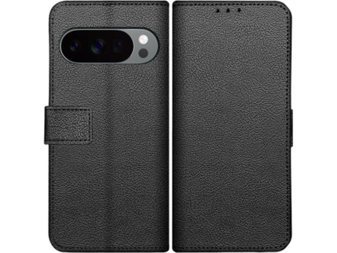 Just In Case Pu-couro Book Capa Preto Google Pixel 10/10 Pro
