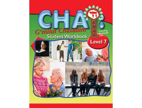 Livro CHAI Level 7 Gmilut Chasadim Student Workbook de Melanie Cole Goldberg (Inglês)