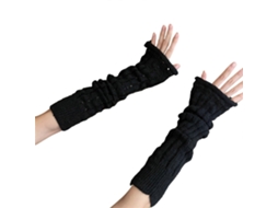 Luvas De Tricô Sem Dedos, Manga Curta, Estilo Anos 2000, Luvas Para Aquecer Os Pulsos, Ideais Para Halloween, Baile De Máscaras E Formatura, Na C