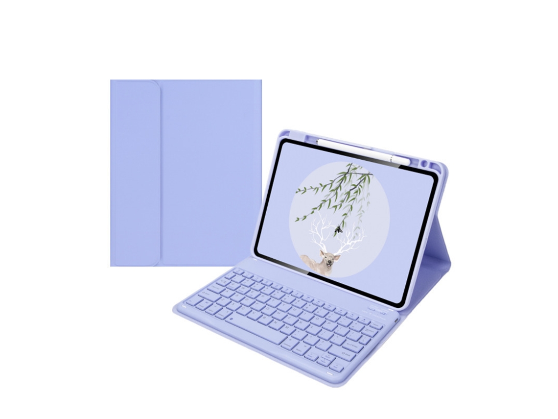 Capa Com Teclado Para Ipad Pro13 Polegadas,com Teclado Magnético (roxo) Cuich (2024)