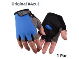 Luvas de Ciclismo MDUG, Impacto, Meio Dedo, Gel (G Preto)
