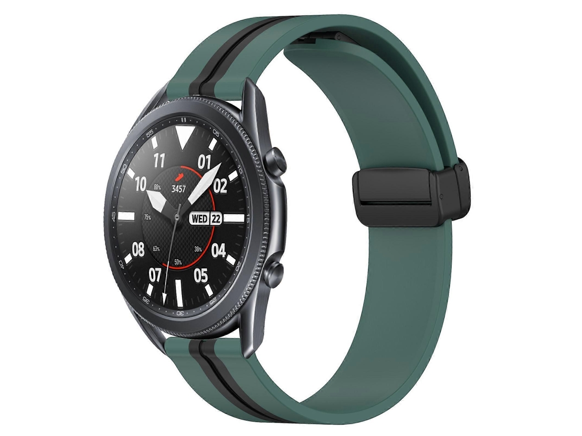 Pulseira De Silicone Dobrável Com Fecho Magnético Para Samsung Galaxy Watch3 (45 Mm E 22 Mm).