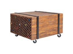 Vidaxl Mesa Lateral Em Teca 60x60x38 Cm