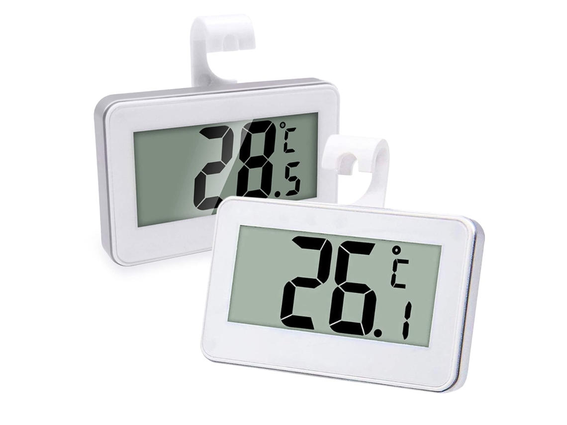 Termômetro Digital Para Geladeira E Freezer, 2 Conjuntos De Termômetros Digitais À Prova Dágua Freezer Com Visor Lcd Fácil Leitur Aquaforge