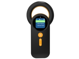 Leitor de Microchip Animal Portátil com Conexão Bt Usb 2.4g, Tela Oled, Armazena 240 Dados, Frequência 134.2khz
