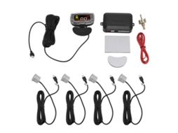 Sistema De Radar De Ré Com 4 Sensores Lcd Luzes