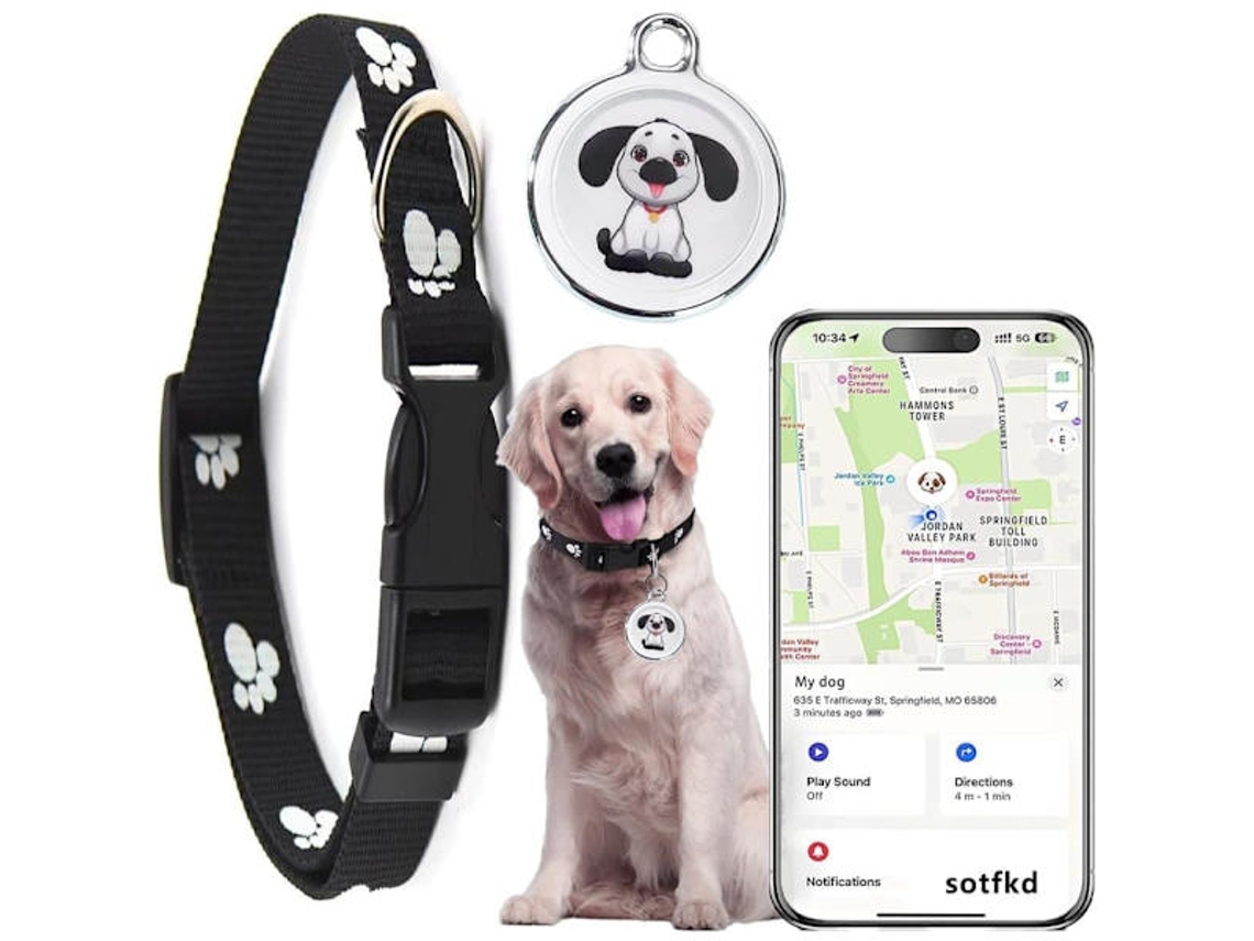 Rastreador Gps para Cães e Gatos À Prova D'água e Sem Mensalidades AQUAFORGE